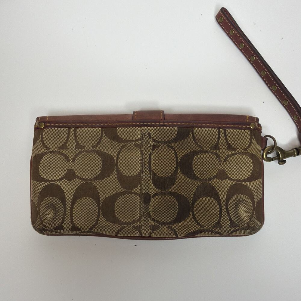 VTG Y2K Coach Special Edition 2004 Fall Mini Bag Burgundy Leather With Wallet - Picture 15 of 16